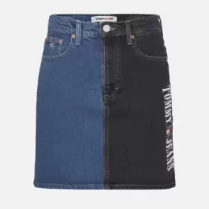 Image of Tommy Jeans Womens Mom Skirt - Denim Dark - W29