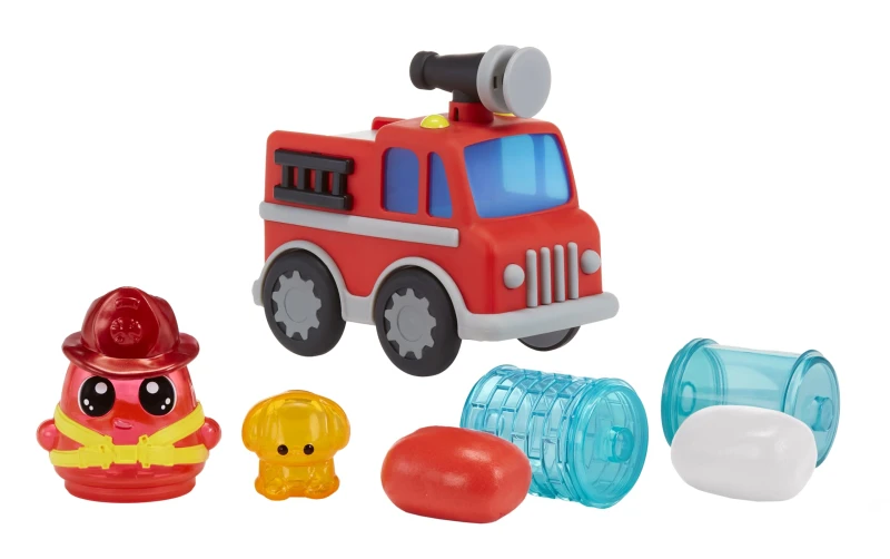 Image of MGA Entertainment DohKins Fire Truck & Firefighter - Knete Trocknet Niemals Aus Glutenfrei Geeignet fur Sammler und Kinder ab 3 Jahren
