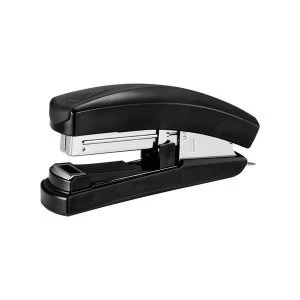 Image of 5 Star Office Stapler Half Strip Flat Clinch Top Loading 20 Sheets Black