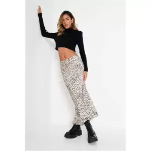 Image of I Saw It First Side Split Midi Skirt - Brown