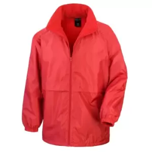 Image of Result Mens Core Adult DWL Jacket (With Fold Away Hood) (S) (Red)