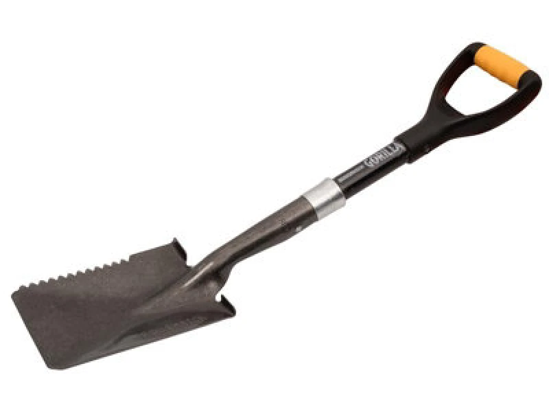 Image of Roughneck GORILLA Sharp-Edge Square Micro Shovel Grey