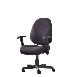 Image of Dams Bilbao Chair with Adjustable Arms - Charcoal