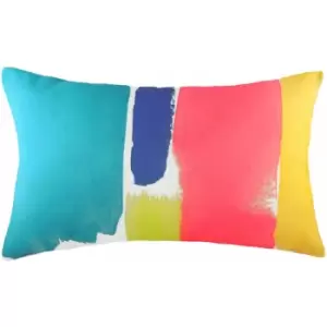 Image of Evans Lichfield Aquarelle Watercolour Print Cushion Cover, Multi, 30 x 50 Cm