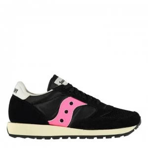Image of Saucony Originals Jazz Original Vintage Trainers - Black/Pink