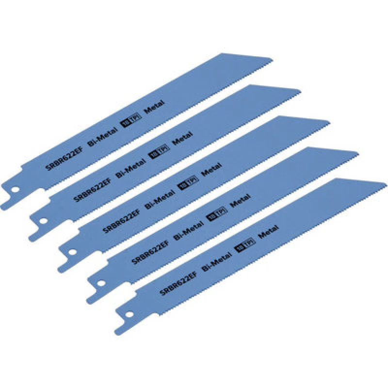 Image of Loops 5 PACK 150mm Bi-Metal Reciprocating Saw Blade - 18 TPI - Milled Side Set Teeth Multi
