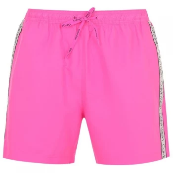 Image of Calvin Klein Taped Drawstring Swim Shorts - Sugar Plum