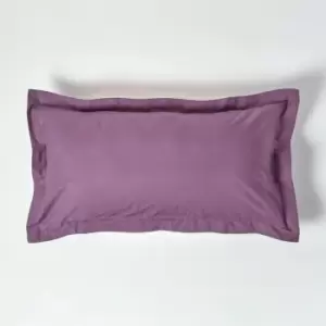 Image of Grape Egyptian Cotton Oxford Pillowcase 200 Thread Count, King Size - Grape - Grape - Homescapes