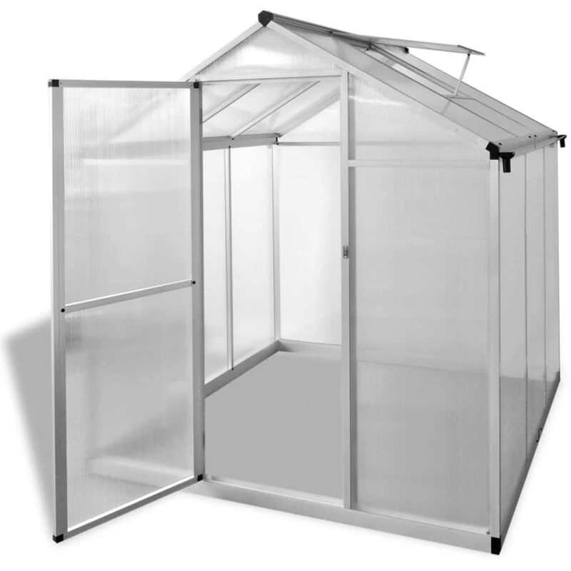 Image of vidaXL Greenhouse Reinforced Aluminium 3.46mA² Outdoor House Garden Building