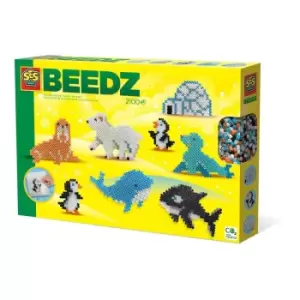 Image of Beedz Arctic Animals 2100 Iron-on Beads Mosaic Art Kit