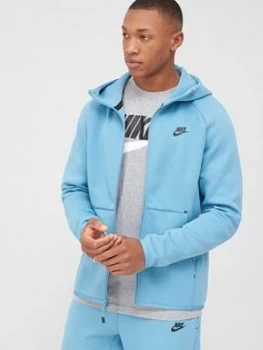 Image of Nike Sportswear Tech Fleece Hoodie Full Zip - Blue/Black