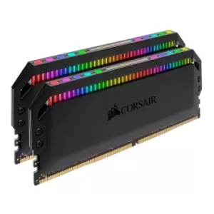 Image of Corsair Dominator Platinum RGB DDR4 3200MHz C16 16GB (2x8GB) Memory Kit - Black