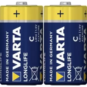 Image of Varta LONGLIFE C Bli 2 C battery Alkali-manganese 7600 mAh 1.5 V 2 pc(s)