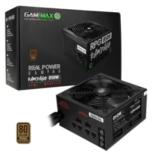 Image of GameMax RPG Rampage 850W 140mm Ultra Silent Fan 80 PLUS Bronze Semi Modular PSU UK Plug