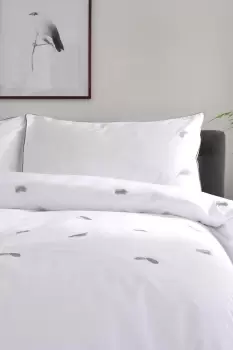 Image of Feather Emb Bedlinen Duvet sets