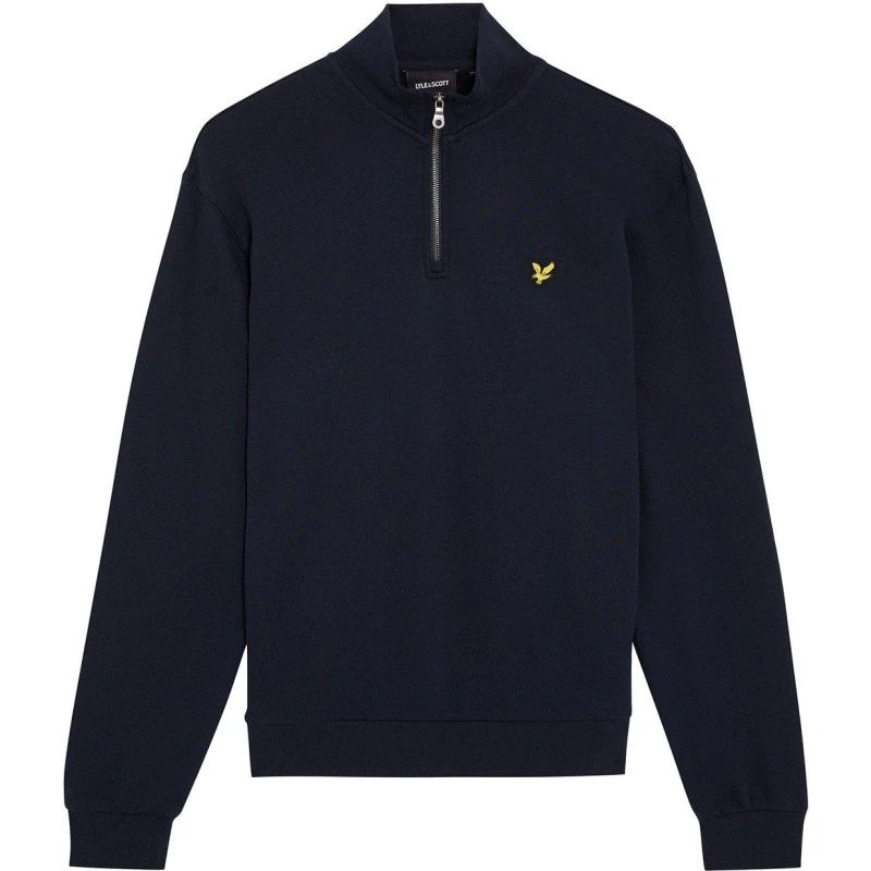 Image of Lyle & Scott Loopback Quarter Zip Sweatshirt Dark Navy L