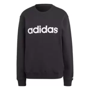 Image of adidas Essentials Linear French Terry Sweatshirt Womens - Black