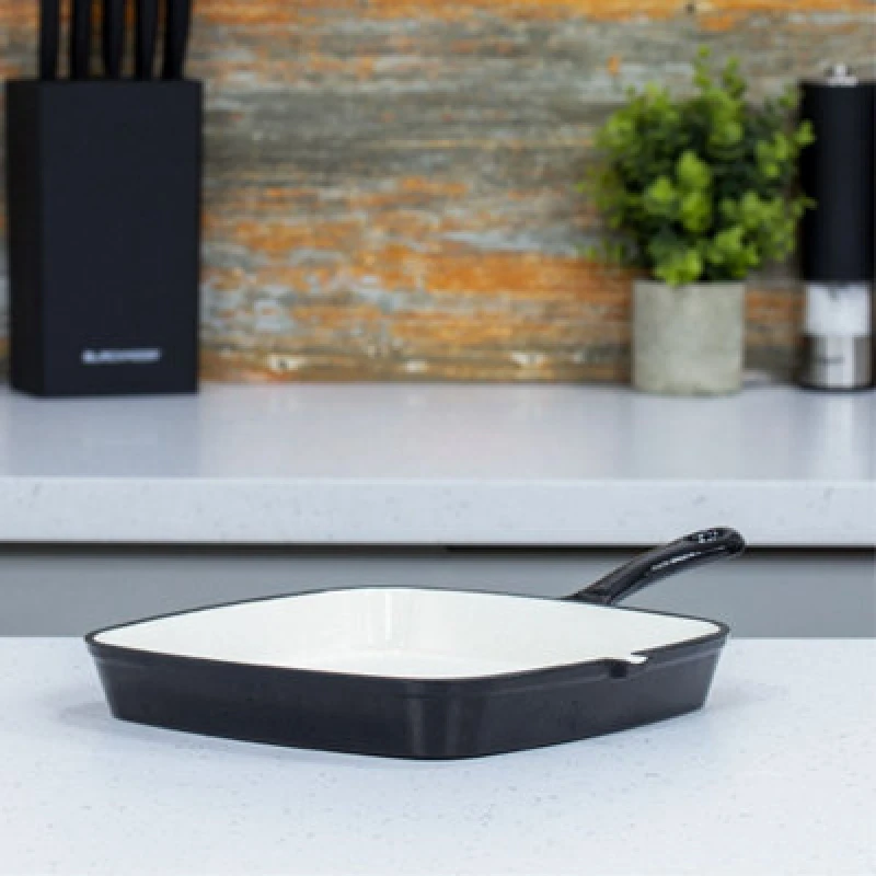 Image of Blackmoor Cast Iron 23.5cm Griddle Pan - Black