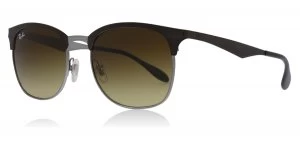 Image of Ray-Ban RB3538 Sunglasses Brown / Gunmetal 188/13 53mm