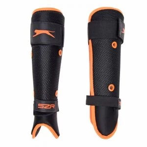 Image of Slazenger Pro Hockey Shin Pads Mens - Black/Orange