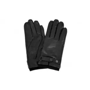 Image of Eastern Counties Leather Mens Stud Strap Gloves (S) (Black)