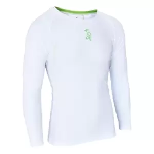 Image of Kookaburra Power Long Sleeve Base Layer T Shirt Mens - White