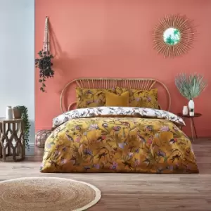 Image of Wildlings Tropical Duvet Cover Set Ochre