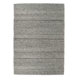 Image of Ripley Grey Chunky Knit Rug 160x230cm