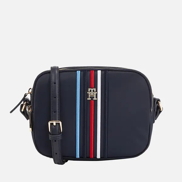 Image of Tommy Hilfiger Poppy Striped Nylon Crossbody Bag