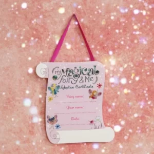 Image of The Magical Fairy Hanging Adoption Plaque 19cm x 21cm