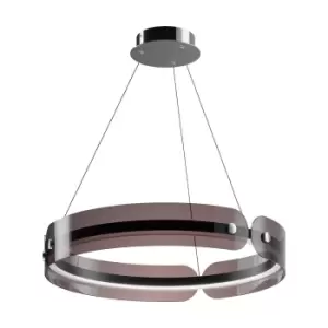 Image of Interstellar Modern Cylindrical Pendant Ceiling Light Grey, 4000K