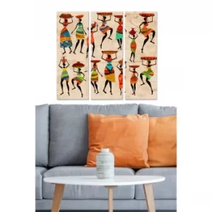 Image of MDF2996501 Multicolor Decorative MDF Painting (3 Pieces)