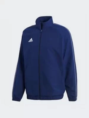 Image of adidas Core 18 Presentation Track Top, Red/White, Size L, Men