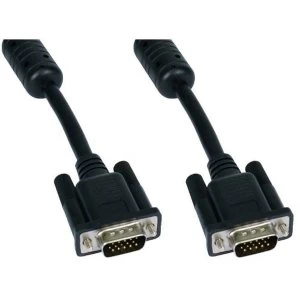 Image of CablesDirect SVGA, 2 m, M-M 2m VGA (D-Sub) VGA (D-Sub) Black VGA Cable