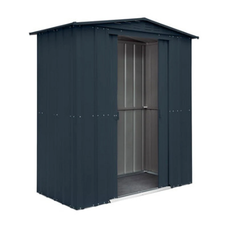 Image of Mercia Globel 6 x 3 Apex Grey Metal Shed, Grey ESDXL20MET201