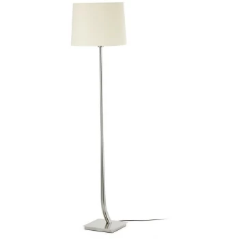 Image of Faro REM - Floor Lamp Round Tappered Shade White, E27