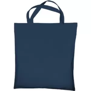 Image of Jassz Bags "Cedar" Cotton Short Handle Shopping Bag / Tote (Pack Of 2) (One Size) (Indigo) - Indigo