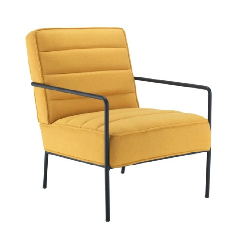 Image of Jemini Atlas Reception Wire Frame Armchair 620x880x830mm Mustard KF70019