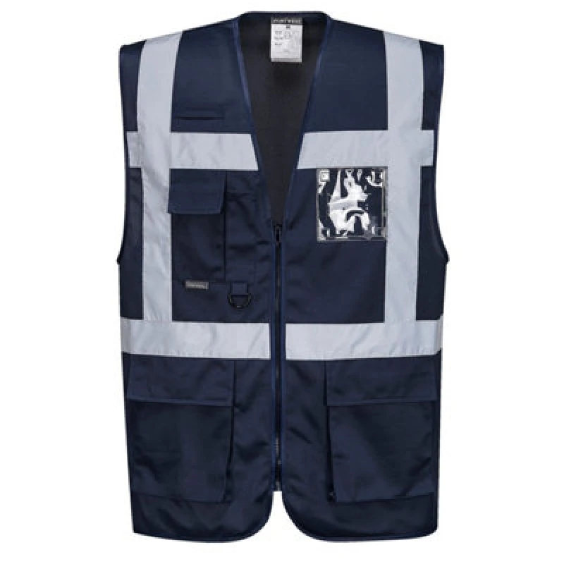 Image of Portwest Iona Executive Hi Vis Vest F476NARS Colour: Navy