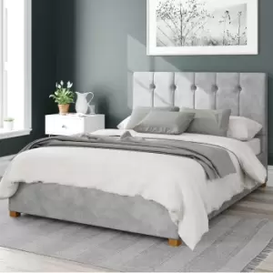 Image of Hepburn Kimyo Linen Ottoman Bed Frame Silver