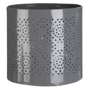 Image of Premier Housewares Complements Small Hurricane Candle Holder - Grey Finish