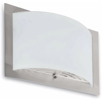 Image of Faro Diula-2 - 2 Light Indoor Glass Wall Light Matt Nickel, E27
