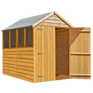 Image of Shire Overlap 5ft x 7ft Wooden Apex Garden Shed