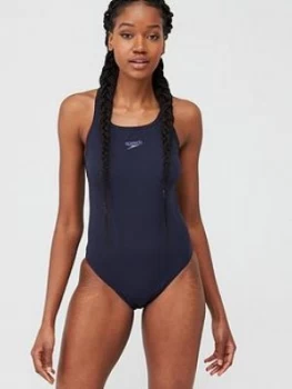 Image of Speedo Endurance + Medalist Swimsuit - Navy, Size 30, Women