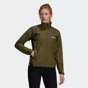 Image of adidas Terrex Multi Wind Jacket Womens - Green