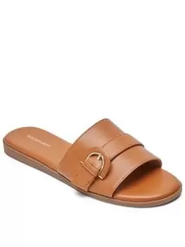 Image of Rockport Yara Flat Sandals - Tan, Size 3, Women