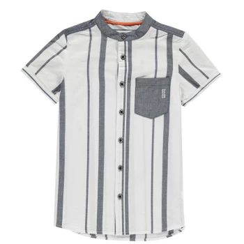 Image of SoulCal Short Sleeve Shirt Junior Boys - Navy Stripe