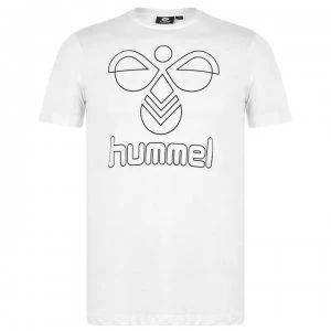 Image of Hummel Hive Peter T Shirt Mens - White 9001