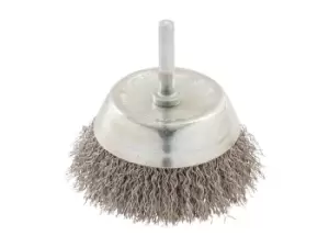 Image of Silverline 409596 Rotary Stainless Steel Wire Cup Brush 75mm