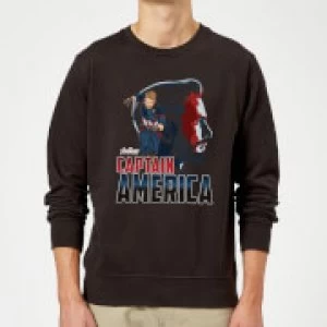 Image of Avengers Captain America Sweatshirt - Black